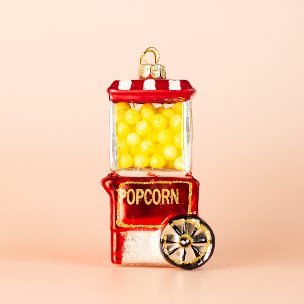 Vintage Popcorn Machine Ornament