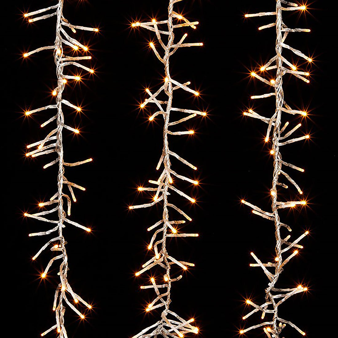 10' Warm White White Strand LED Light Cluster