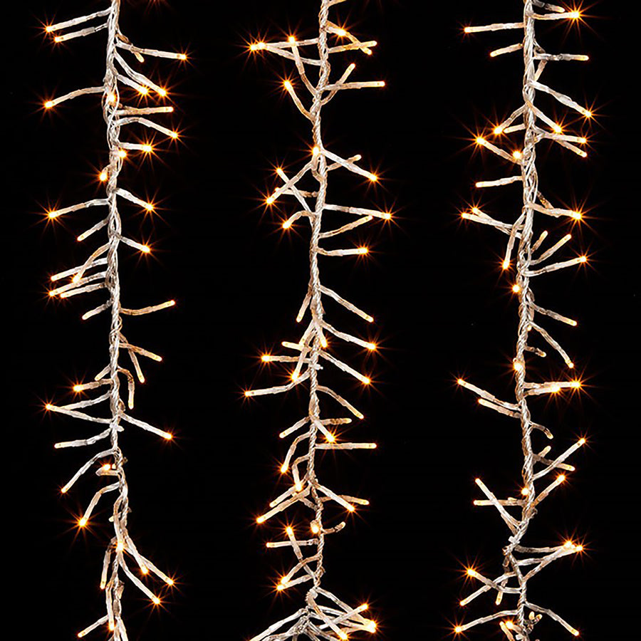 10' Warm White White Strand LED Light Cluster