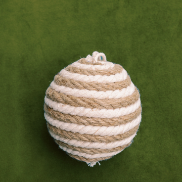 Braided Jute Ball Ornament