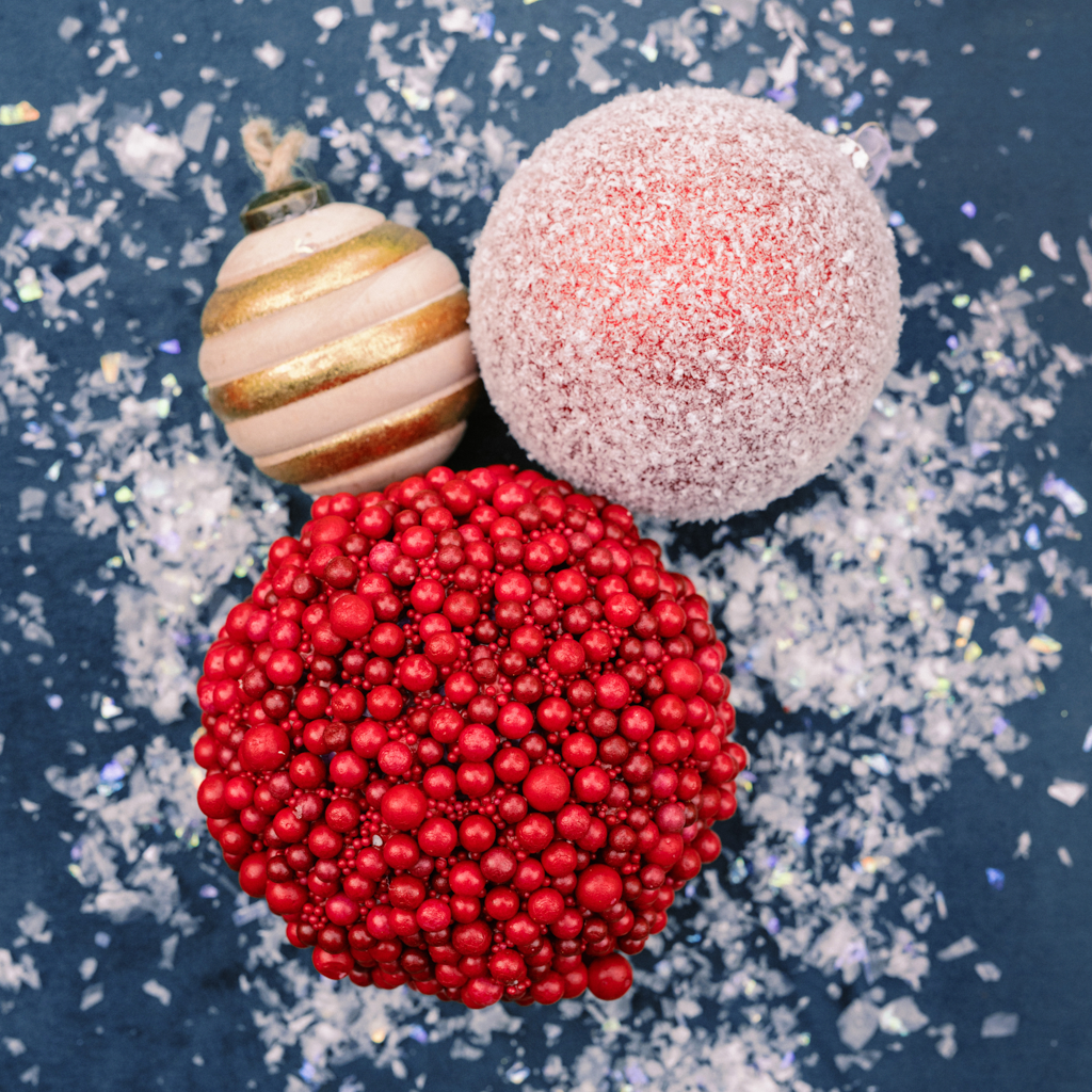 6.5” Large Red Berry Ball Ornament