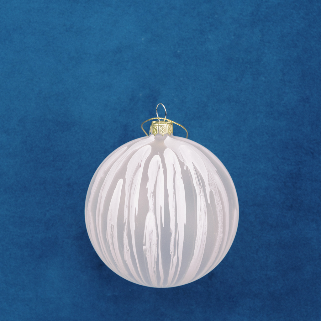 Watercolor Glass Ball Ornament