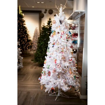 7.5' White Christmas Tree