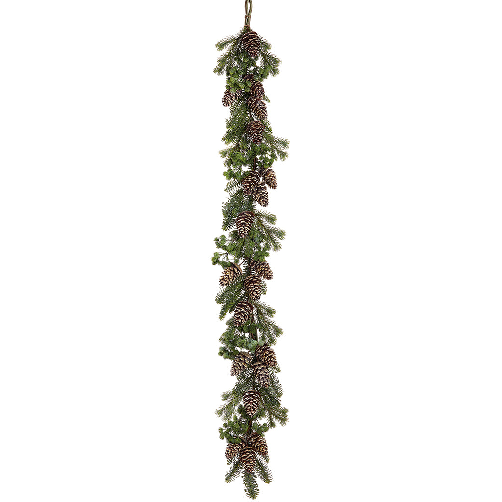 5' Realistic Pinecone Garland