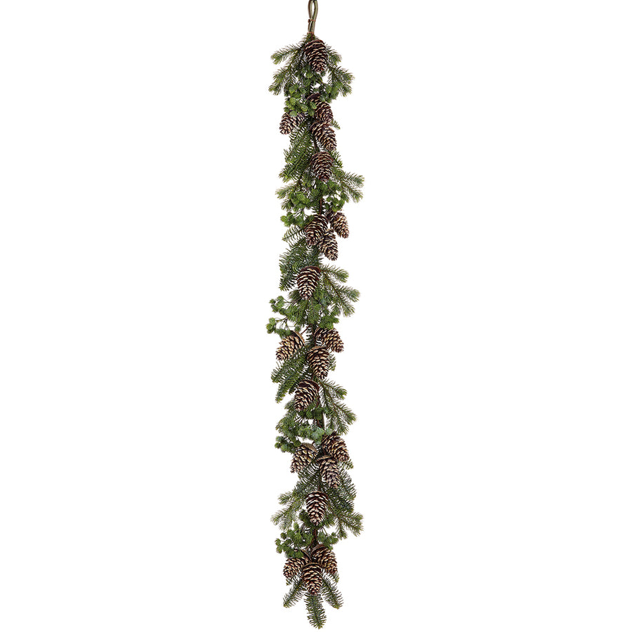 5' Realistic Pinecone Garland