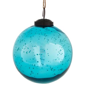 4” Blue Ball Ornament