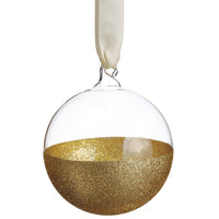 4-6” Dipped Gold Glitter Ornament
