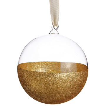 Dipped Gold Glitter Ornament