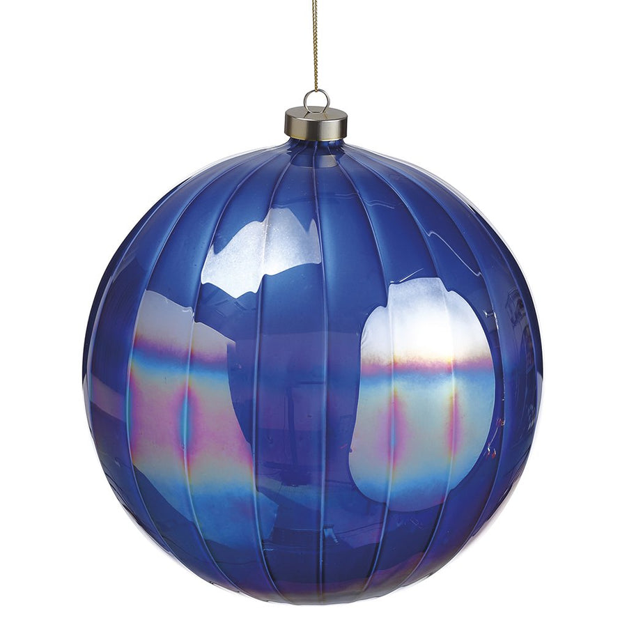 4-8” Blue Iridescent Ornament