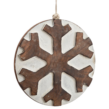 Rustic Snowflake Ornament
