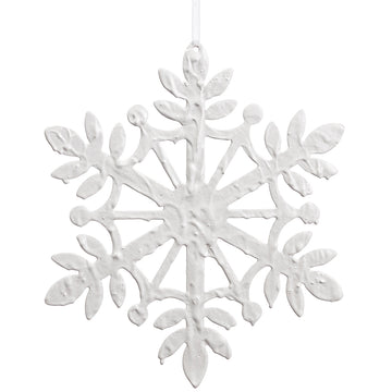 White Metal Snowflake