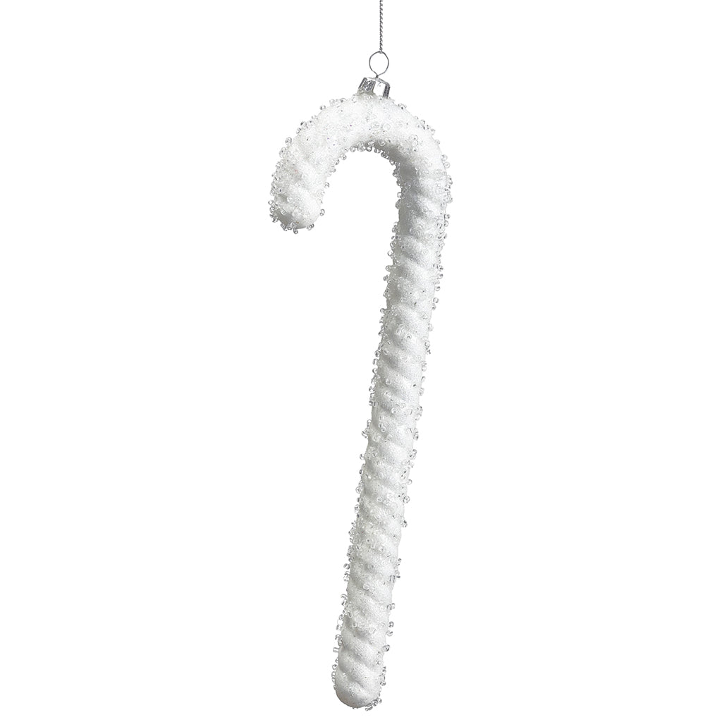 White Yard Candy Cane