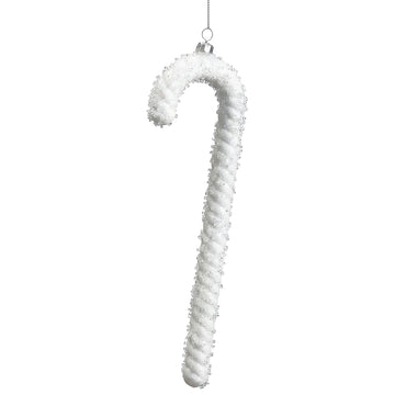 9.5” White Yard Candy Cane
