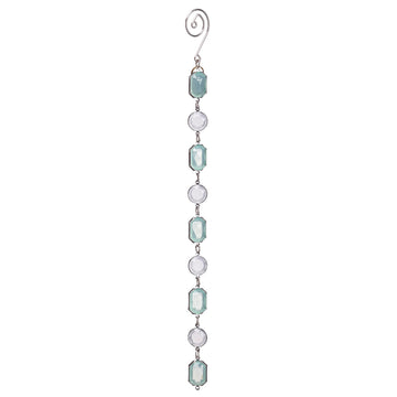 Mint Rhinestone Drop Ornament