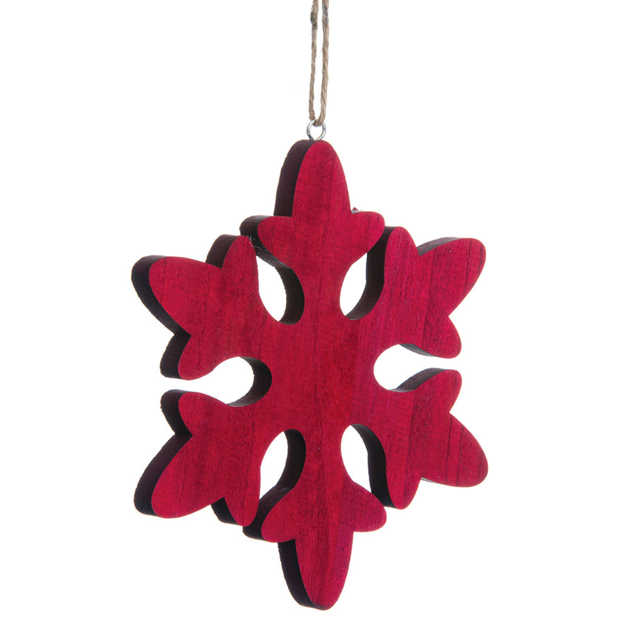 Red Snowflake Ornament