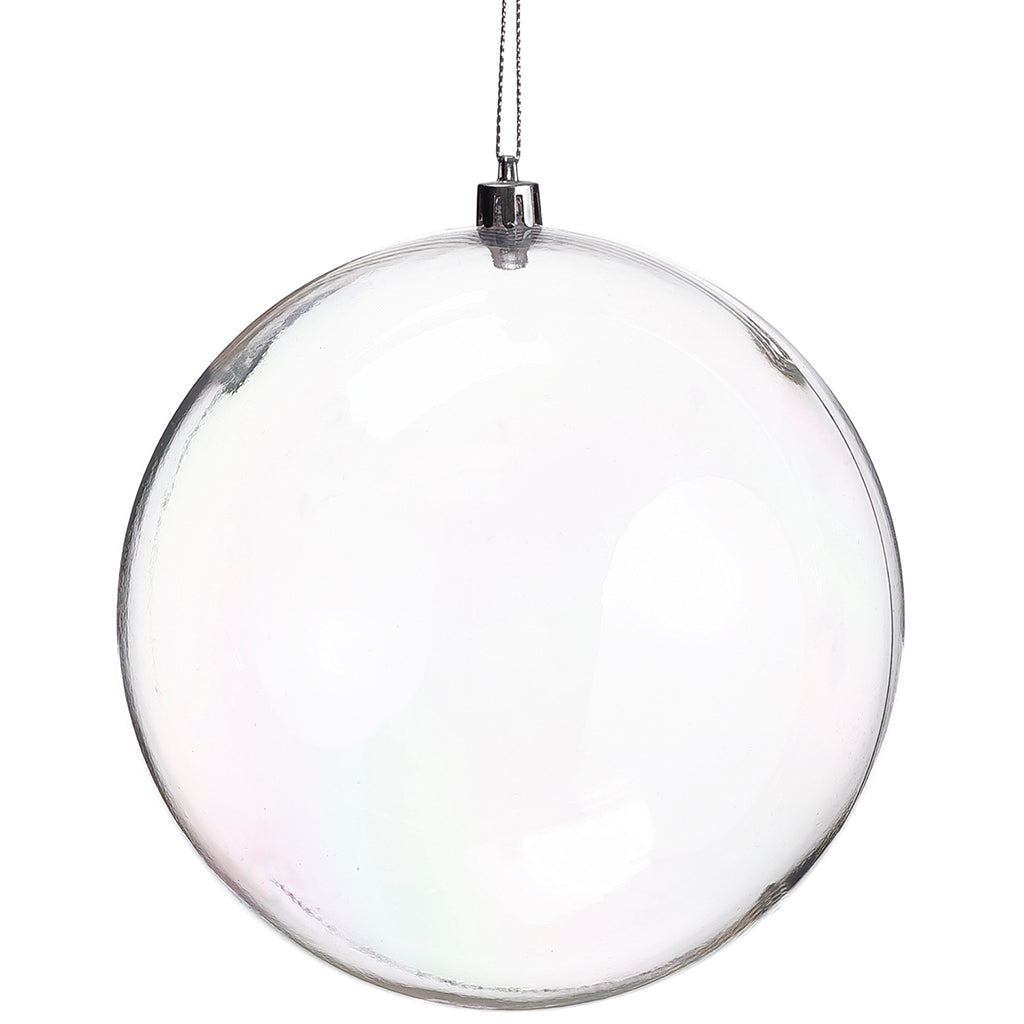 6” Clear Plastic Ornament