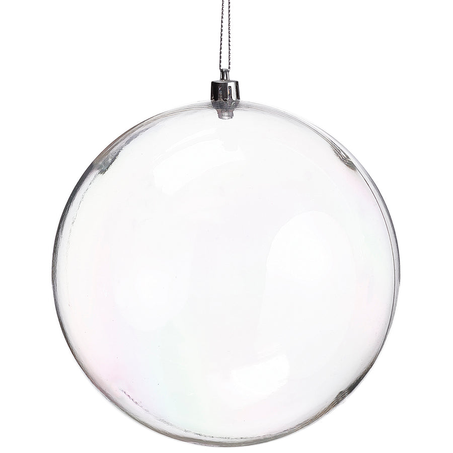 6” Clear Plastic Ornament