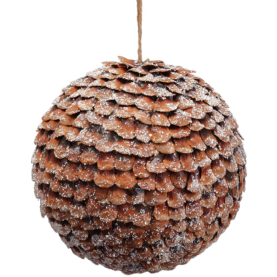 Frosted Pine Cone Ball