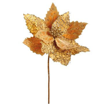 Gold Sequin Poinsettia
