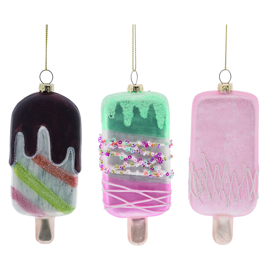 Delicious Popsicles Ornament (Set of 3)
