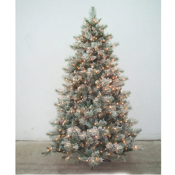 7.5' Flocked Balsam Tree