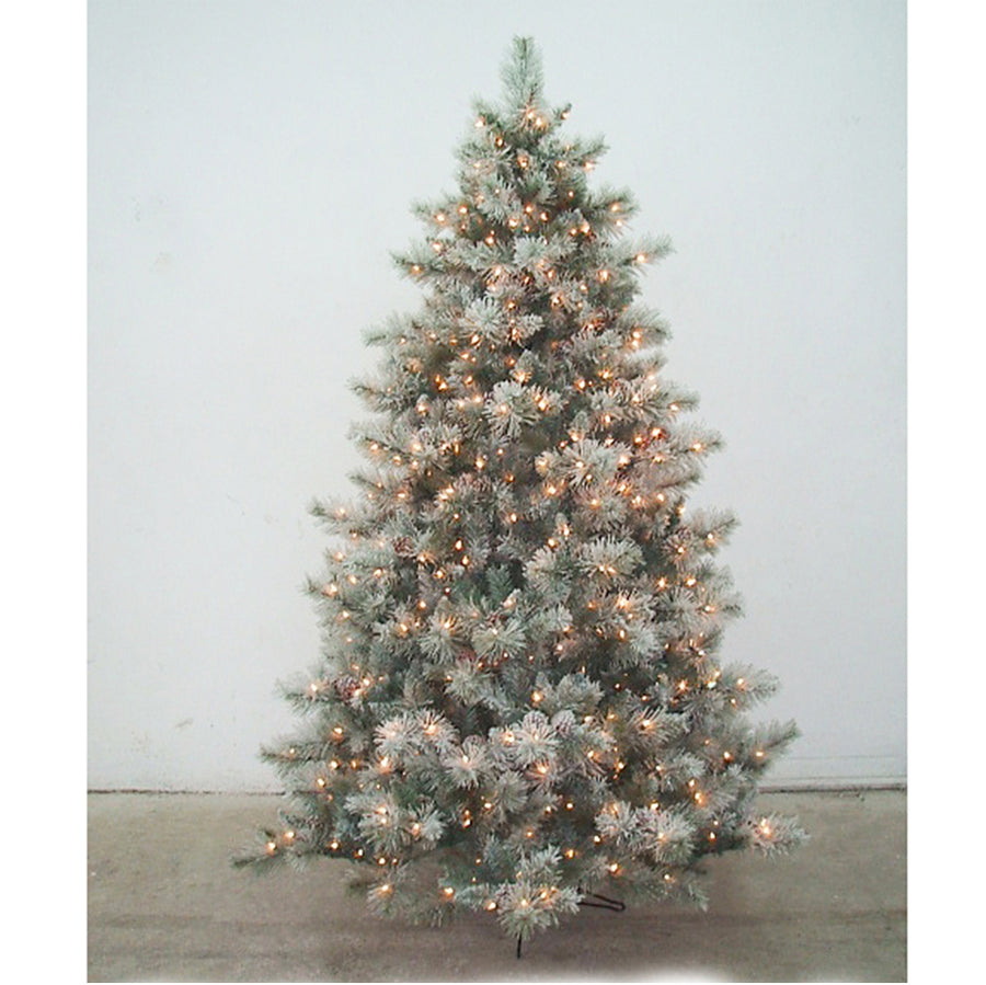 7.5' Flocked Balsam Tree